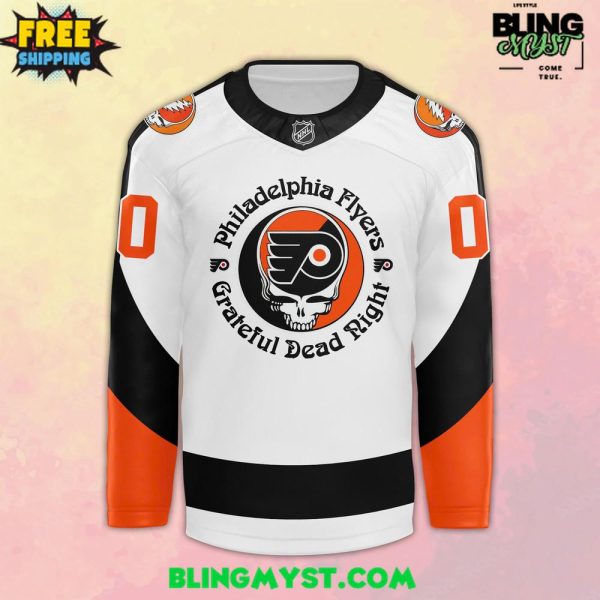 Philadelphia Flyers X Grateful Dead Night Special Edition Hockey Jersey