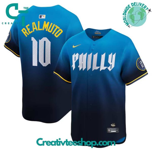 Philadelphia Phillies Blue 2024 City Connect Baseball Jersey
