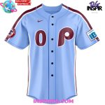 Philadelphia Phillies Nike Light Blue Custom Baseball Jersey