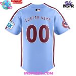 Philadelphia Phillies Nike Light Blue Custom Baseball Jersey