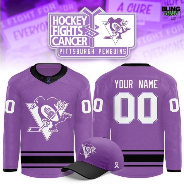 Pittsburgh Penguins 2025 Hockey Fights Cancer Limited Hockey Jersey