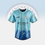 Customizable Manchester City Blue Baseball Jersey - Add Your Name & Number!