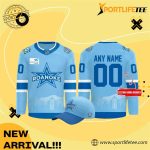 Roanoke Rail Yard Dawgs 2025 Light Blue Hockey Jersey