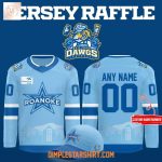 Roanoke Rail Yard Dawgs Jersey Rafler Light Blue 2026 Hockey Jersey