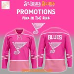 St.Louis Blues Promotions Pink In The Rink Night Hockey Jersey