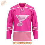 St.Louis Blues Promotions Pink In The Rink Night Hockey Jersey