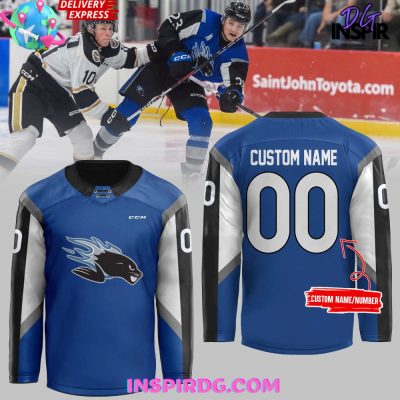 Saint John Sea Dogs 2024 Blue Hockey Jersey