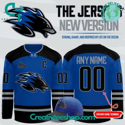 Saint John Sea Dogs Hockey Special New 2025 Hockey Jersey - Blue