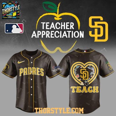 San Diego Padres Proud To Be Teacher Day 2025 Celebration Baseball Jersey
