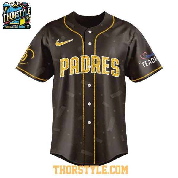 San Diego Padres Proud To Be Teacher Day 2025 Celebration Baseball Jersey