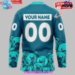 San Jose Barracuda Teddy Bear Edition Blue Hockey Jersey