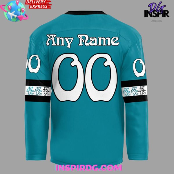 San Jose Sharks Grateful Dead Night 2024 Blue Hockey Jersey