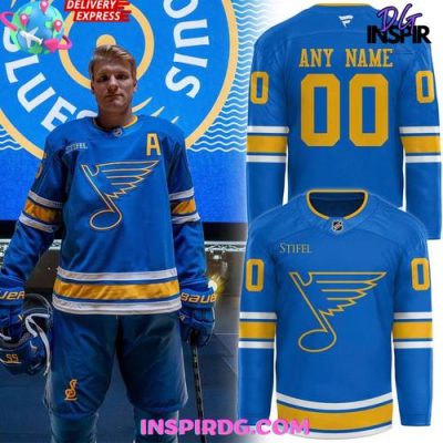 St. Louis Blues Authentic Replica Custom Hockey Jersey