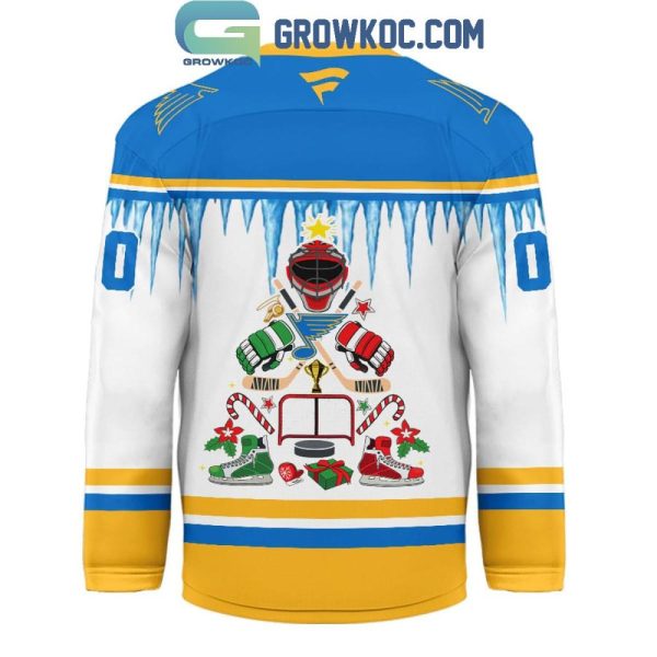 St. Louis Blues Christmas Tree Custom Hockey Jersey