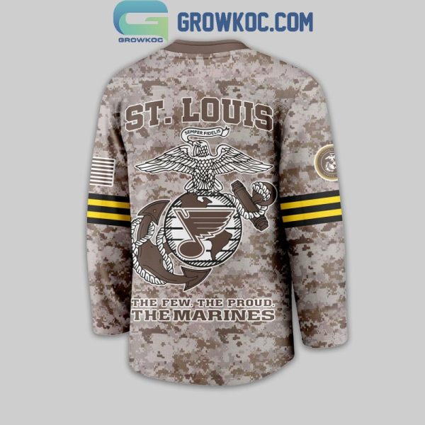 St. Louis Blues Us Marine Corps Hockey Jersey