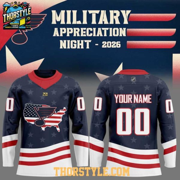 St. Louis Blues X Military Appreciation Night 2026 Hockey Jersey