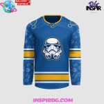 St. Louis Blues X Star Wars Night 2024 Blue Hockey Jersey