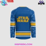 St. Louis Blues X Star Wars Night 2024 Blue Hockey Jersey