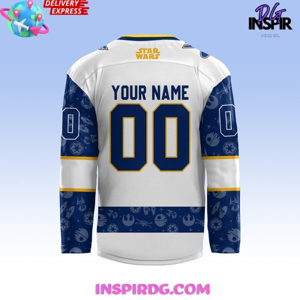 St. Louis Blues X Star Wars Night 2024 Custom Hockey Jersey