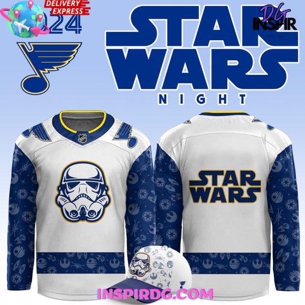 St. Louis Blues X Star Wars Night 2024 Hockey Jersey