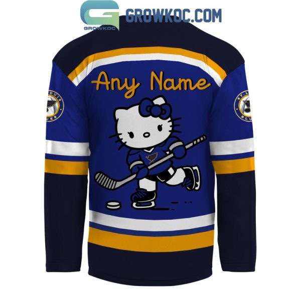 St. Louis Blues 50Th Anniversary Of Hello Kitty 2024 Hockey Jersey