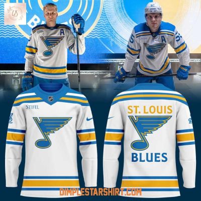 St. Louis Blues New Uniforms 2025 White Hockey Jersey