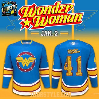 St. Louis Blues Wonder Woman Dc Comics Night 2026 Celebrating Hockey Jersey