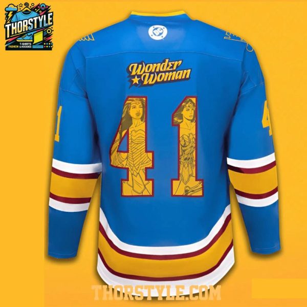 St. Louis Blues Wonder Woman Dc Comics Night 2026 Celebrating Hockey Jersey