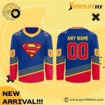 St. Louis Blues X Supper Hero Night Hockey Jersey 2025