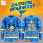 St.Louis Blues Grateful Dead Night 2025 Hockey Jersey
