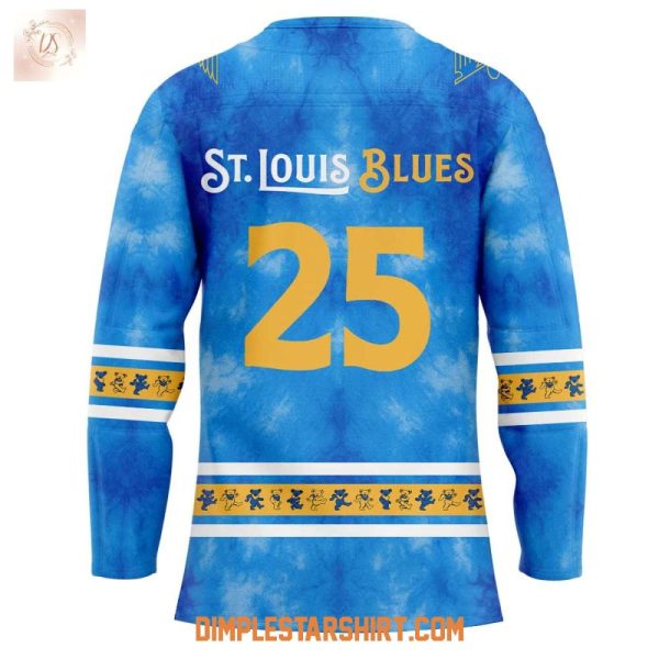 St.Louis Blues Grateful Dead Night 2025 Hockey Jersey