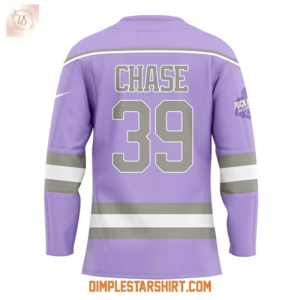 St.Louis Blues Hockey Fights Cancer Lavender Chase Hockey Jersey