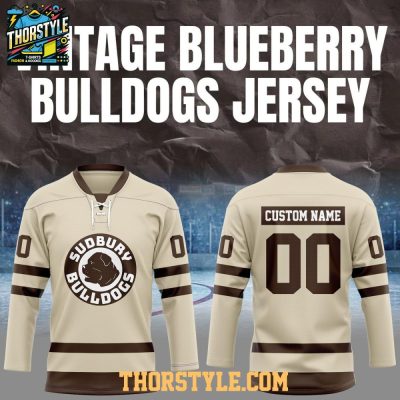 Sudbury Blueberry Bulldogs 2025 Set The Tone Hockey Jersey