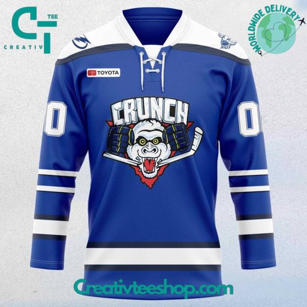 Syracuse Crunch Jack Finley Reverse Retro Special Blue Hockey Jersey