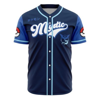 Team Mystic Blue Baseball Jersey - Stylish Gamer Apparel For Pokémon Fans