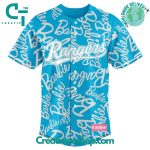Texas Rangers X Barbie Night Game Special Blue Baseball Jersey