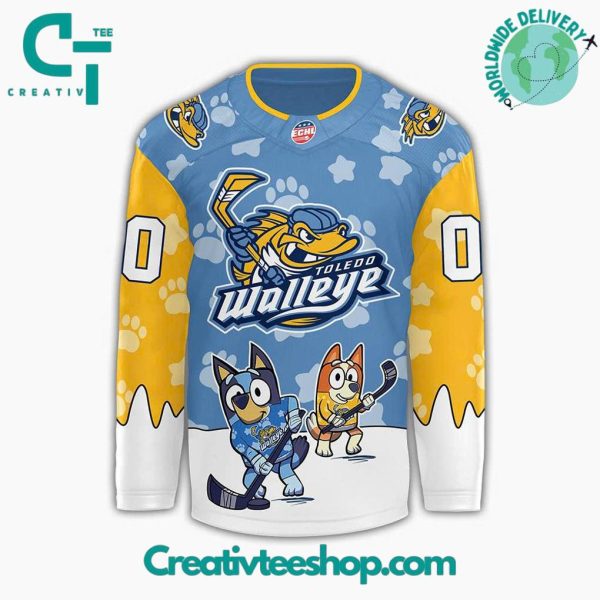 Toledo Walleye X Bluey Day 2025 Hockey Jersey