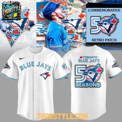 Toronto Blue Jays 50 Seasons 2026 Commemorative Retro Baseball Jersey