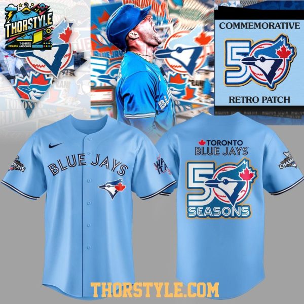 Toronto Blue Jays 50 Seasons 2026 Commemorative Retro Baseball Jersey