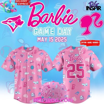 Toronto Blue Jays Barbie Game Day 2025 Baseball Jersey