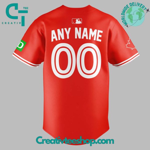 Toronto Blue Jays Canada Day 2025 Custom Baseball Jersey