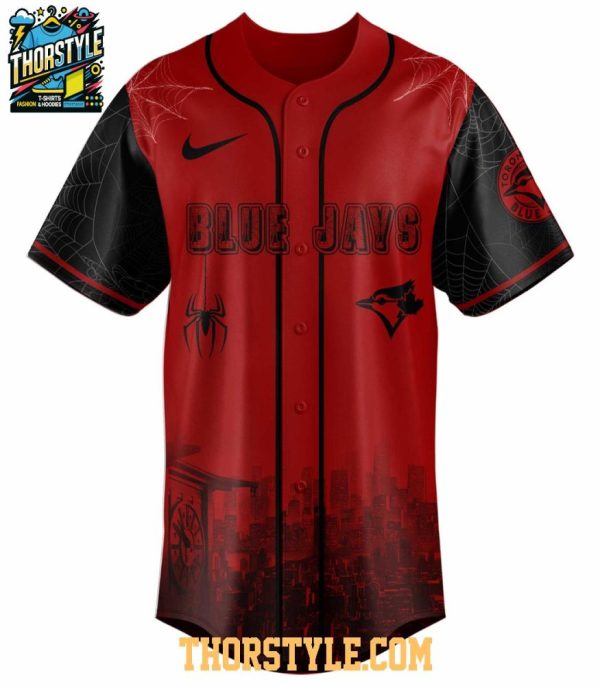 Toronto Blue Jays Celebrating Spider Man Game Night 2025 Baseball Jersey