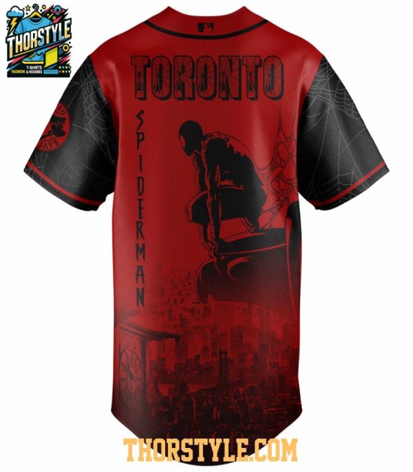 Toronto Blue Jays Celebrating Spider Man Game Night 2025 Baseball Jersey
