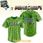 Toronto Blue Jays Enjoying 2025 Minecraft Green Time Baseball Jersey
