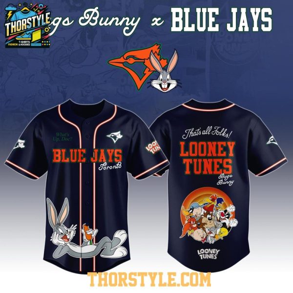 Toronto Blue Jays Looney Tunes 2025 What'S Up Doc Baseball Jersey