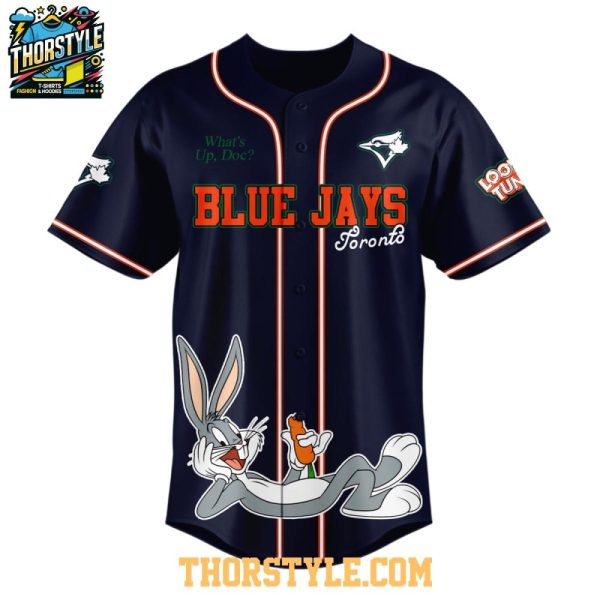 Toronto Blue Jays Looney Tunes 2025 What'S Up Doc Baseball Jersey