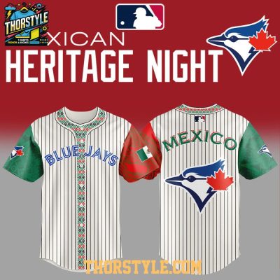 Toronto Blue Jays Mexican Heritage Night Striped Edition 2025 Baseball Jersey