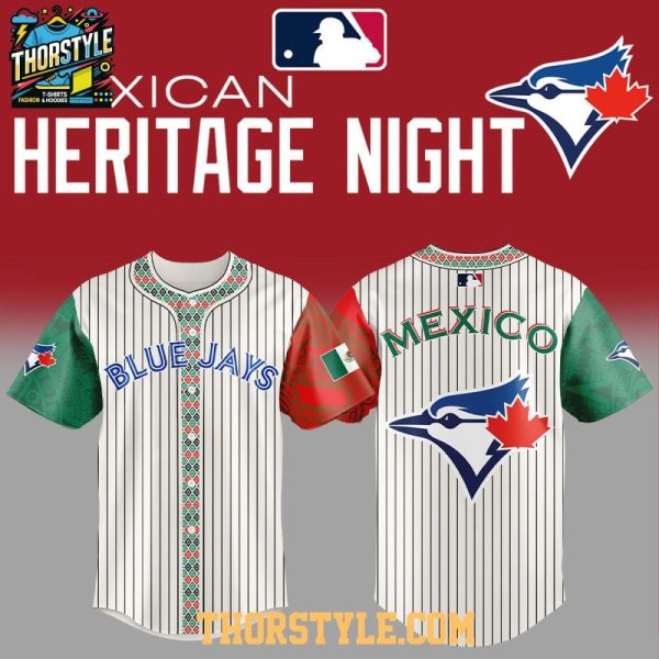 Toronto Blue Jays Mexican Heritage Night Striped Edition 2025 Baseball Jersey