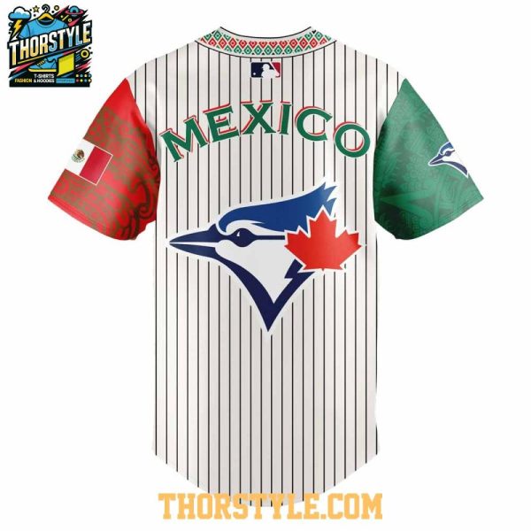 Toronto Blue Jays Mexican Heritage Night Striped Edition 2025 Baseball Jersey