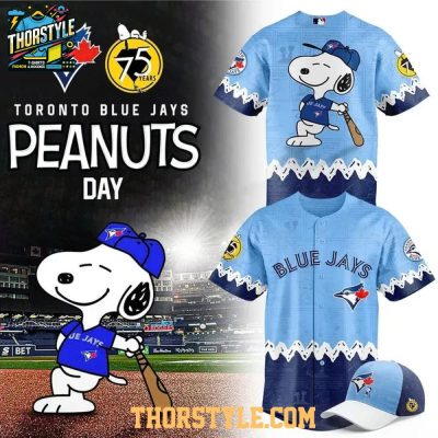 Toronto Blue Jays Peanuts Day Of Celebration 1950-2025 Baseball Jersey